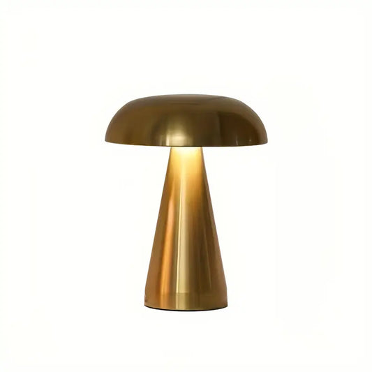 Golden Mushroom USB Rechargeable Table Lamp