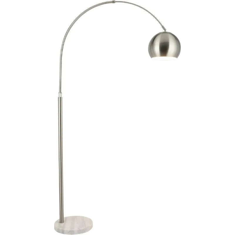 Arc Floor Lamps Metal Shade, BlackFloor Lamp Over The Couch, 360° Rotatable Standing Lamp